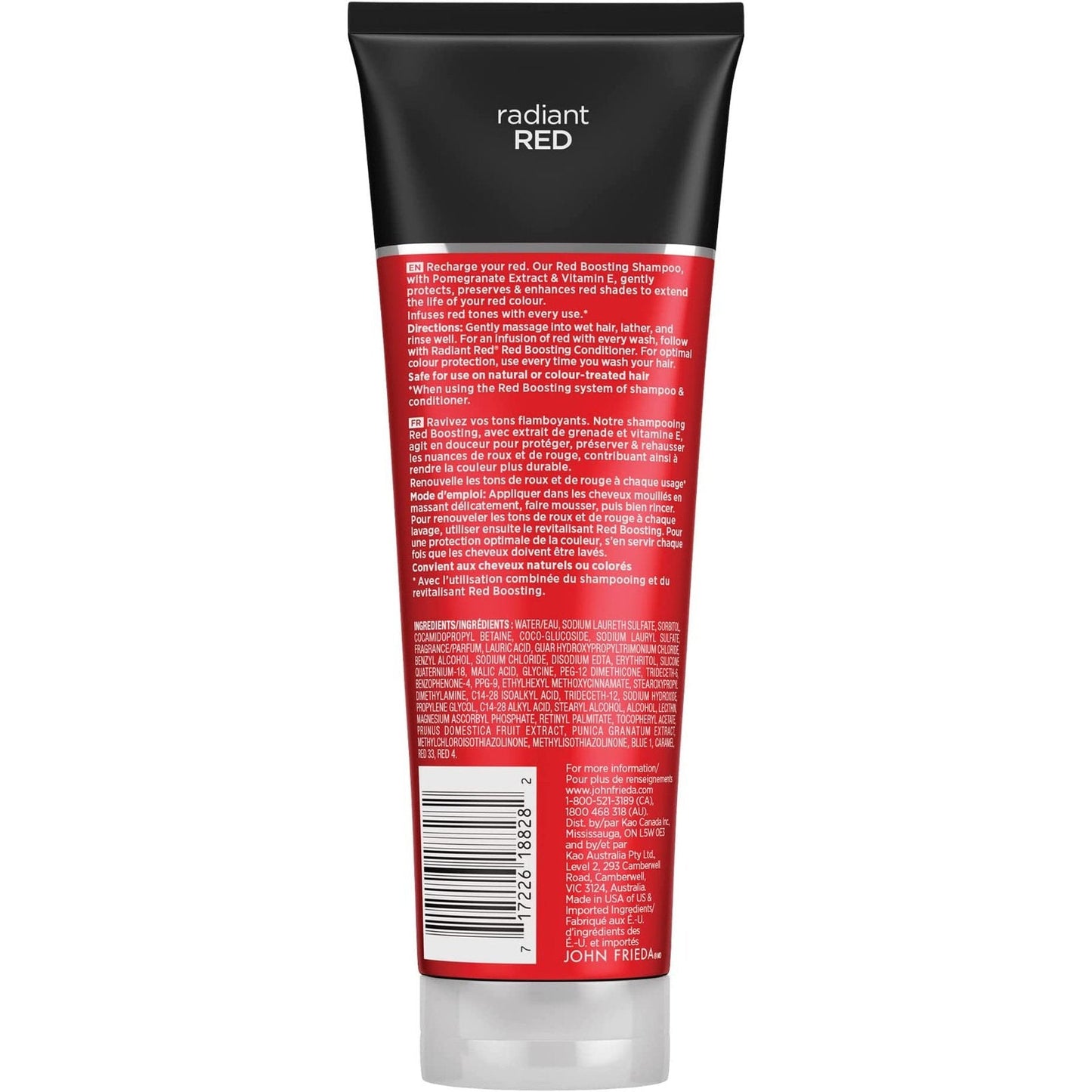 John Frieda Radiant Red Colour Boosting Shampoo 250ml
