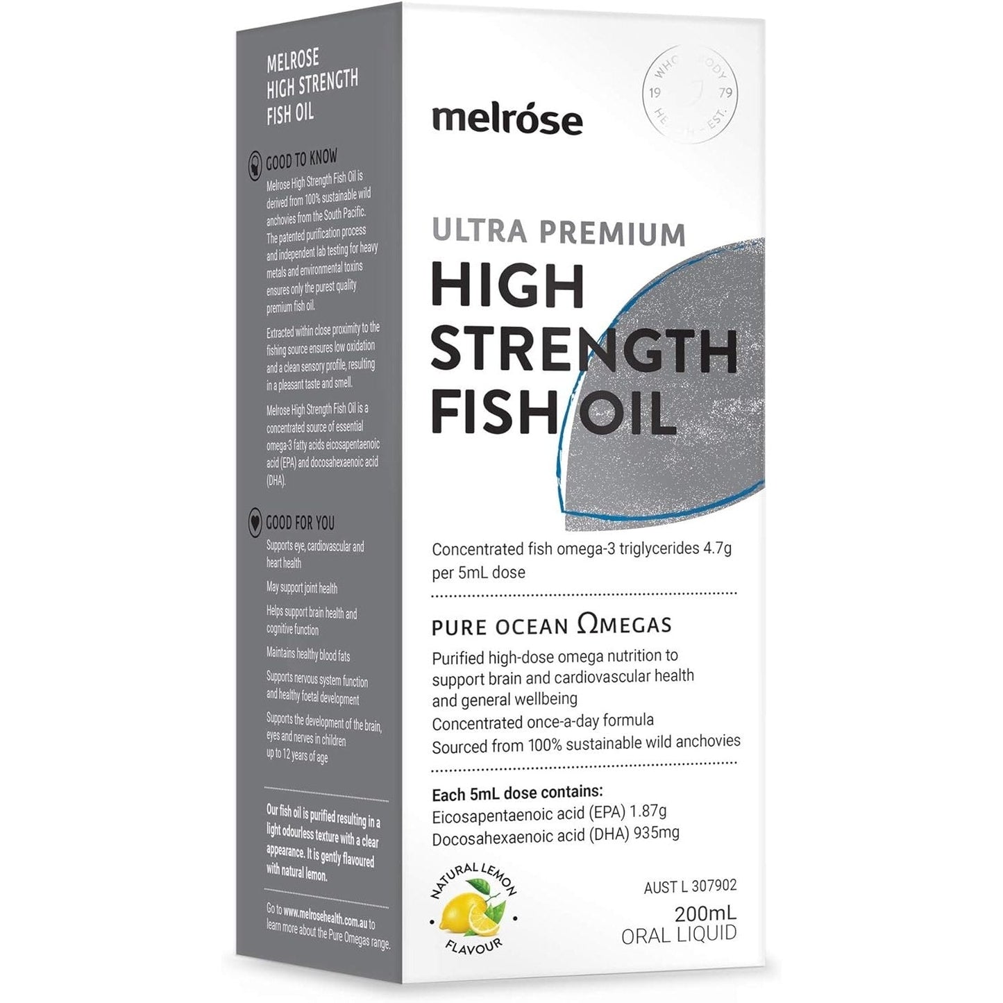 Melrose Ultra Premium High Strength Fish Oil 200ml