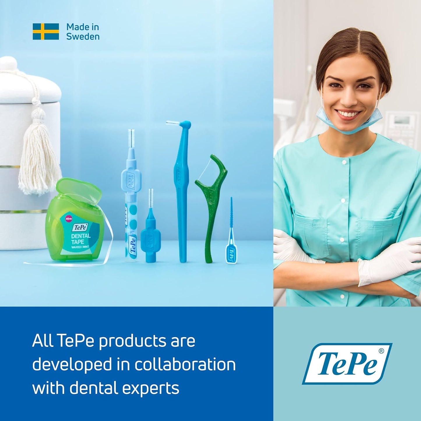 Tepe Interdental Brush 0.4mm Size 0 Pink 6 Pack