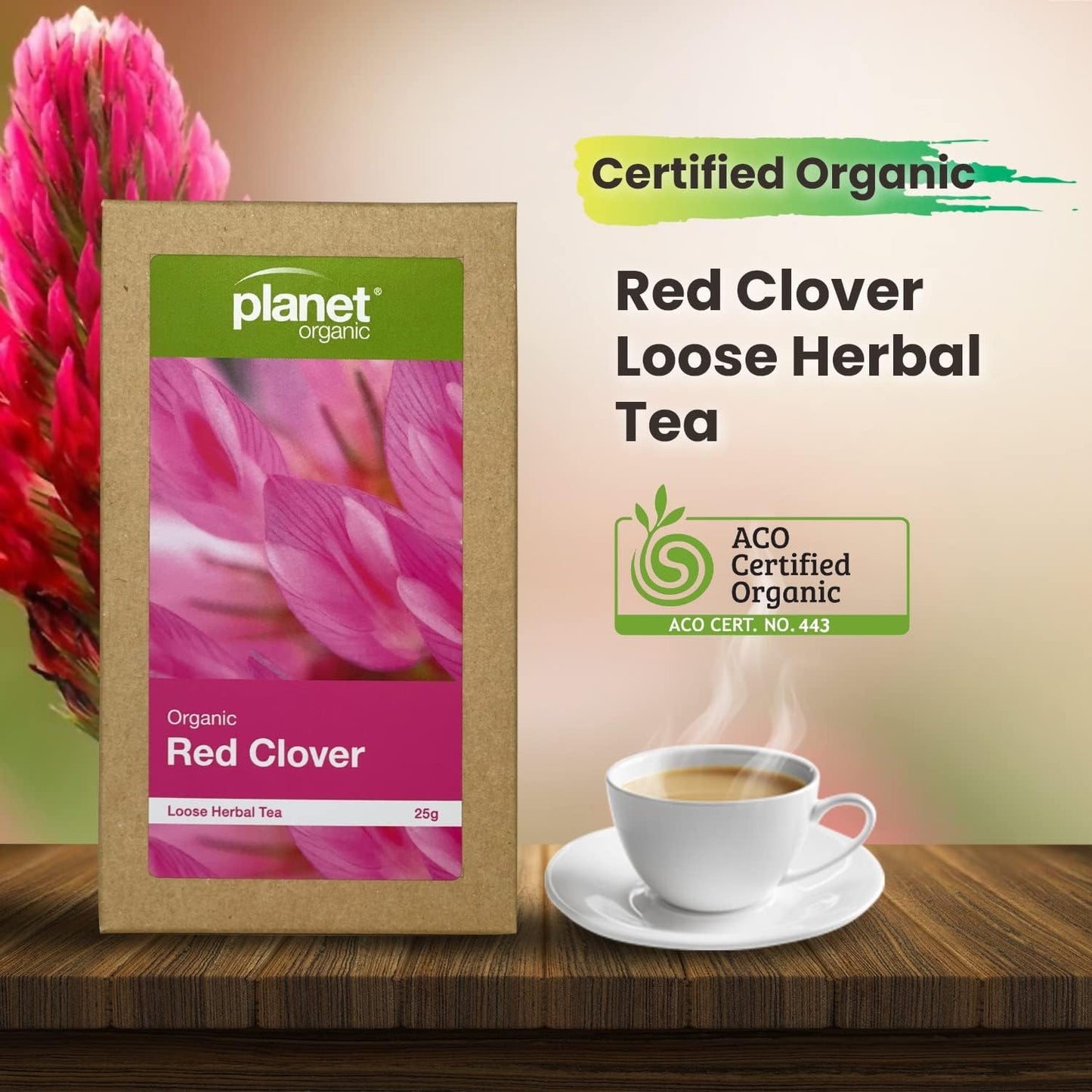 Planet Organic Organic Red Clover Loose Leaf Tea 25g