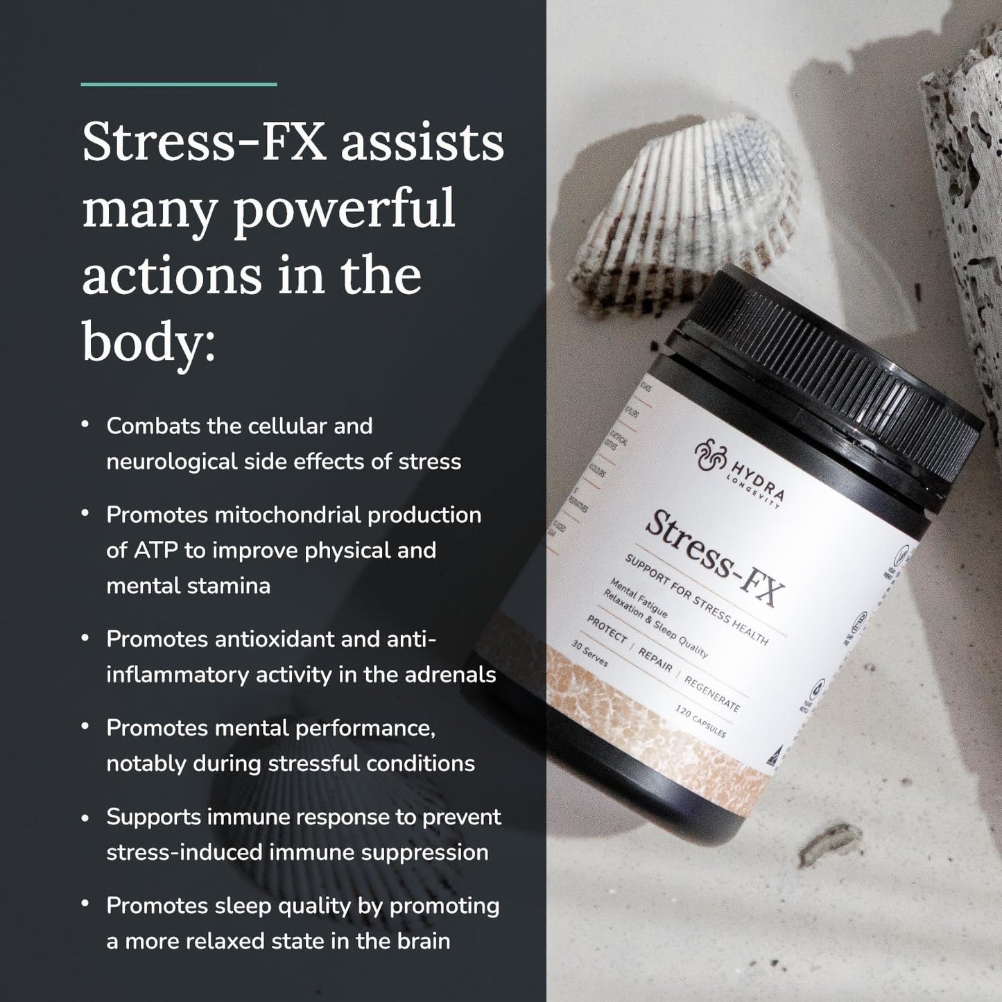 Hydra Longevity Stress-FX 120c