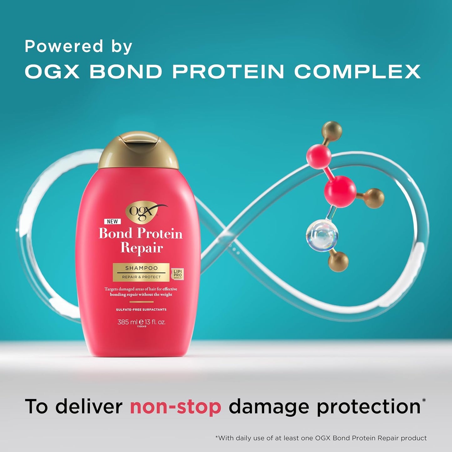 OGX Bond Protein Repair Shampoo 385mL