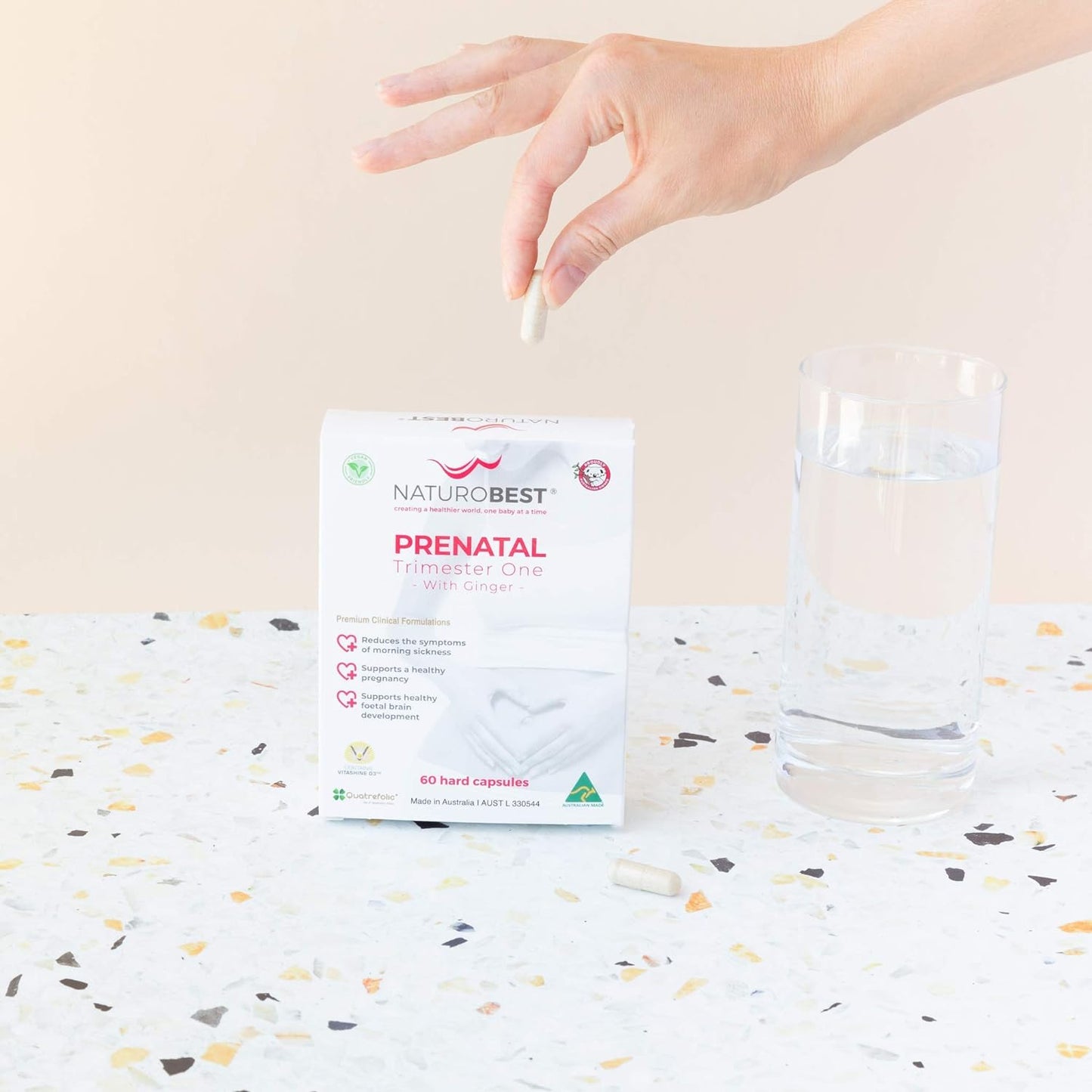 NaturoBest Prenatal Trimester One with Ginger 60c