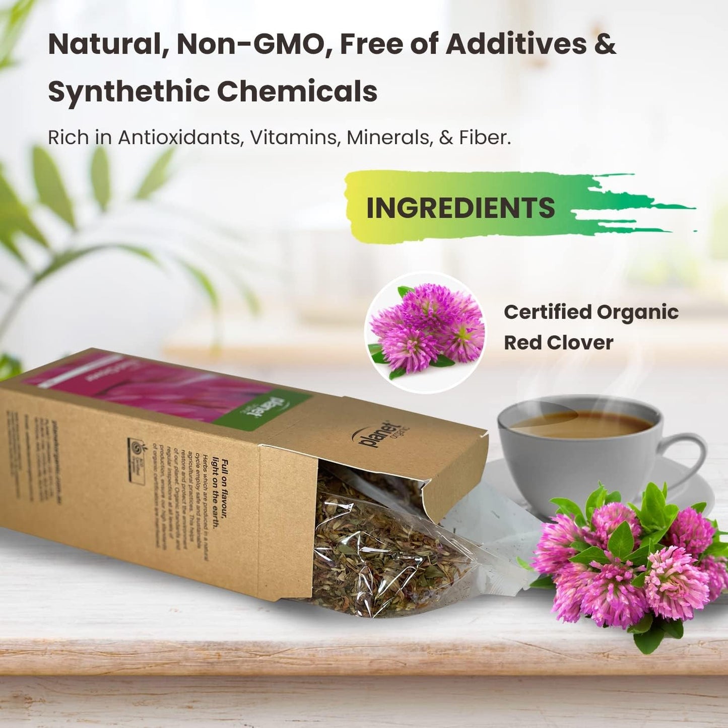 Planet Organic Organic Red Clover Loose Leaf Tea 25g