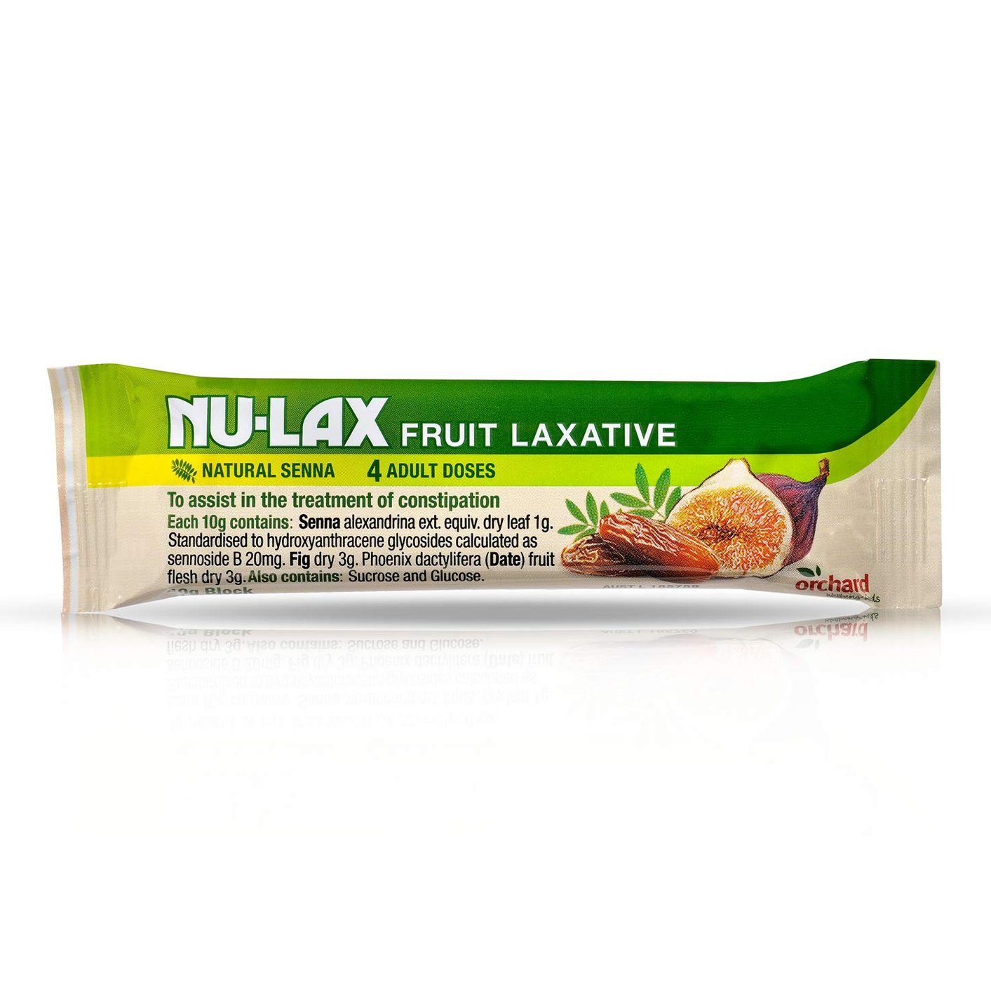 Nu-Lax Fruit Laxative Bar 40g 20PK