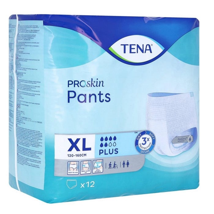 Tena Pant Plus XL 12PK