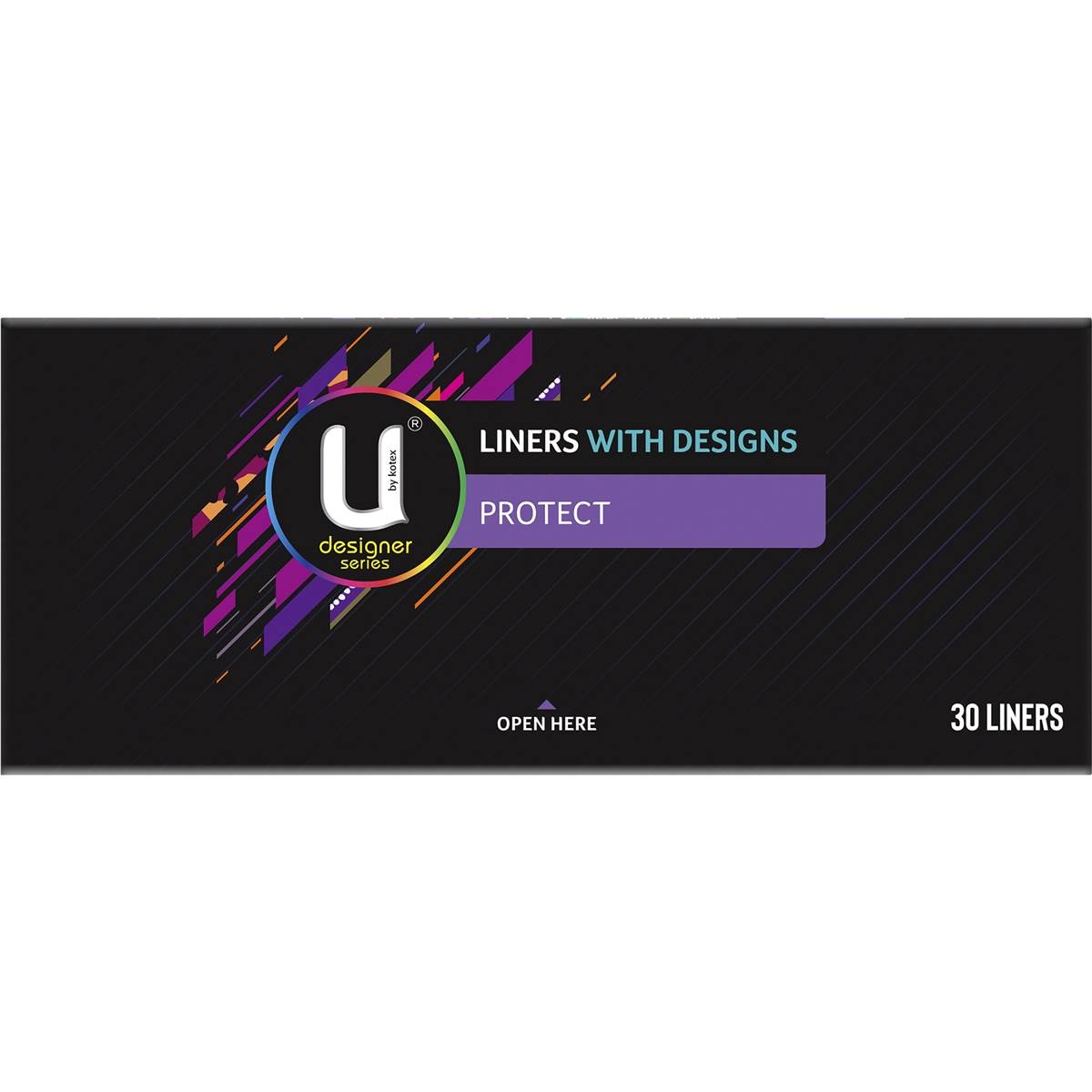 U By Kotex Designer Series Liners Protect Liners 30 Pack
