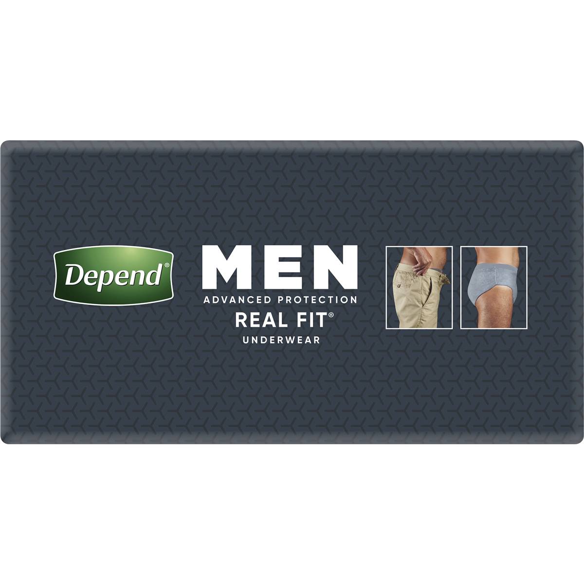 DEPEND REAL FIT UNDERWEAR MALE LARGE 8