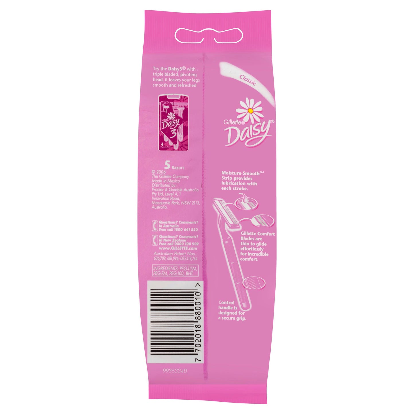 Gillette Daisy Classic Disposable 5PK
