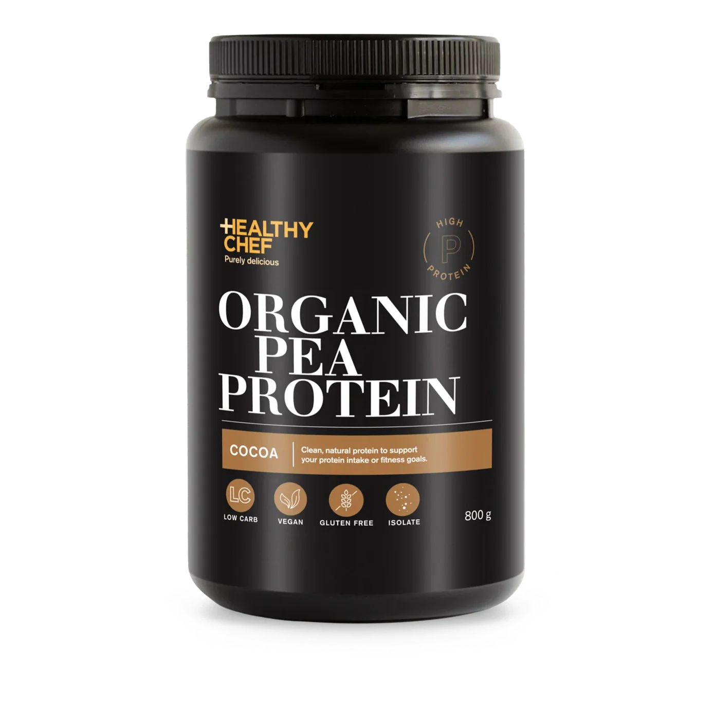 The Healthy Chef Organic Pea Protein Cocoa 800g