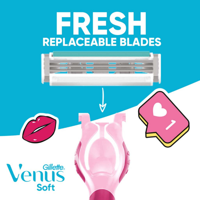 Gillette Simply Venus Razor with 4 Refills