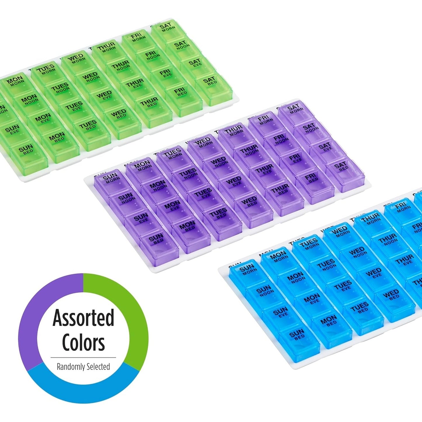 Ezy Dose 1 Day at a Time Pill Case (Assorted Colours)