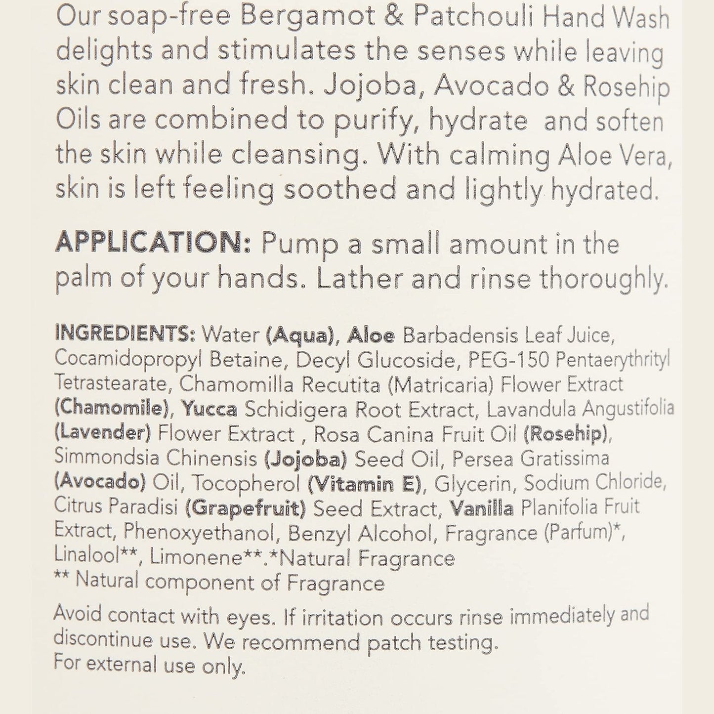 Sukin Cleansing Hand Wash Bergamot & Patchouli Pump 500ml