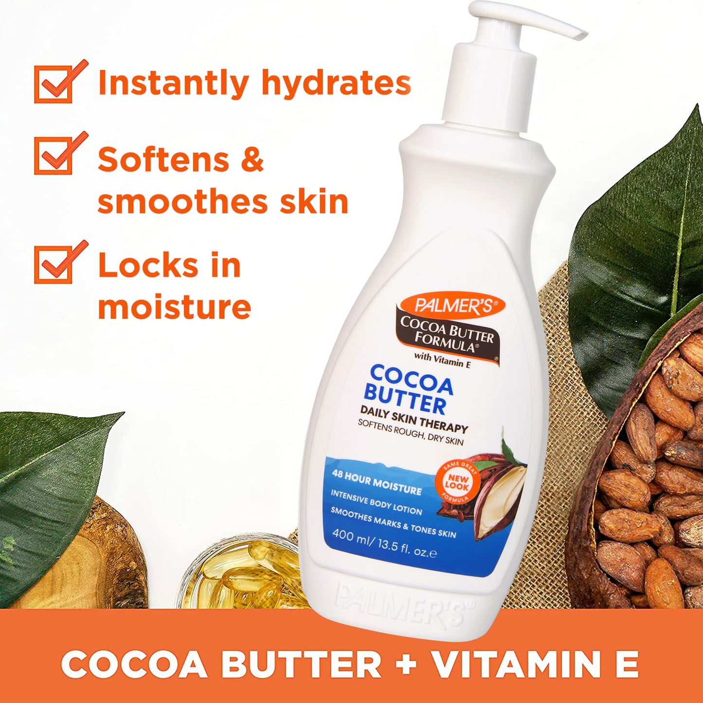 Palmers Cocoa Butter With Vitamin E Lotion 400ml