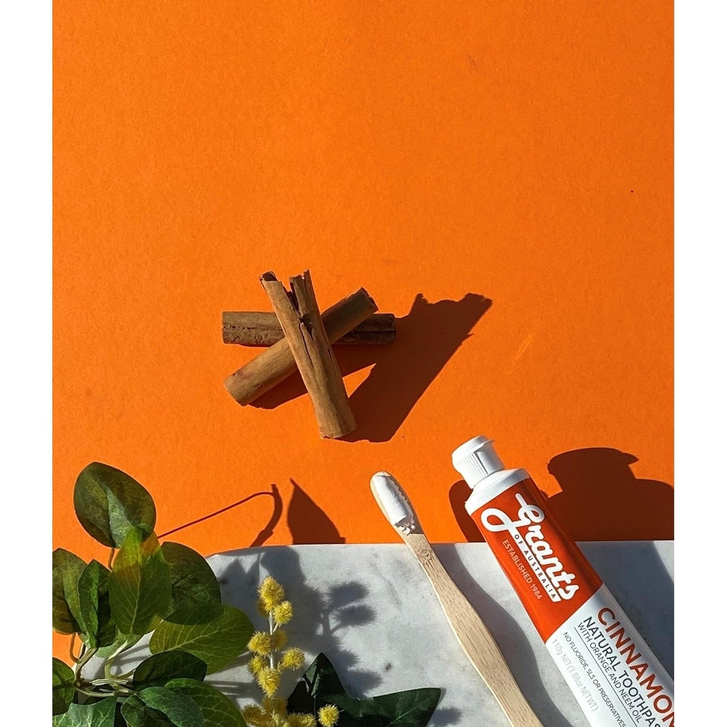 Grants Of Australia Natural Toothpaste Cinnamon with Orange & Neem Oil 110g