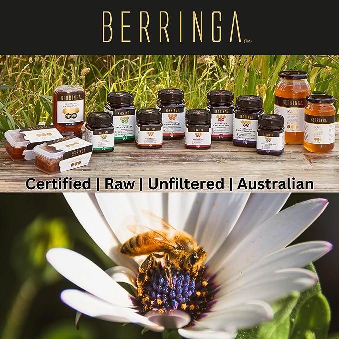 Berringa 100% Pure Australian Raw & Unfiltered Organic Honey 1kg