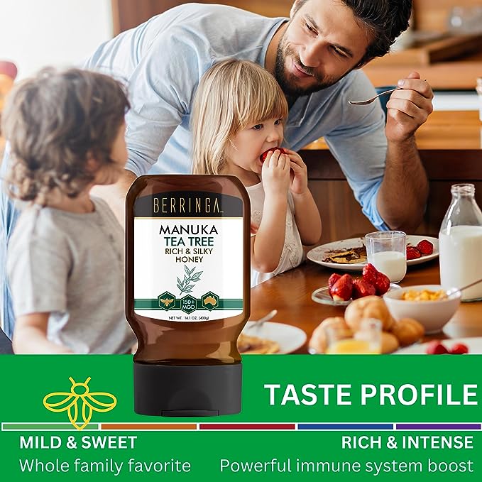 Berringa Manuka Tea Tree Rich & Silky Honey (MGO 150+) 400g
