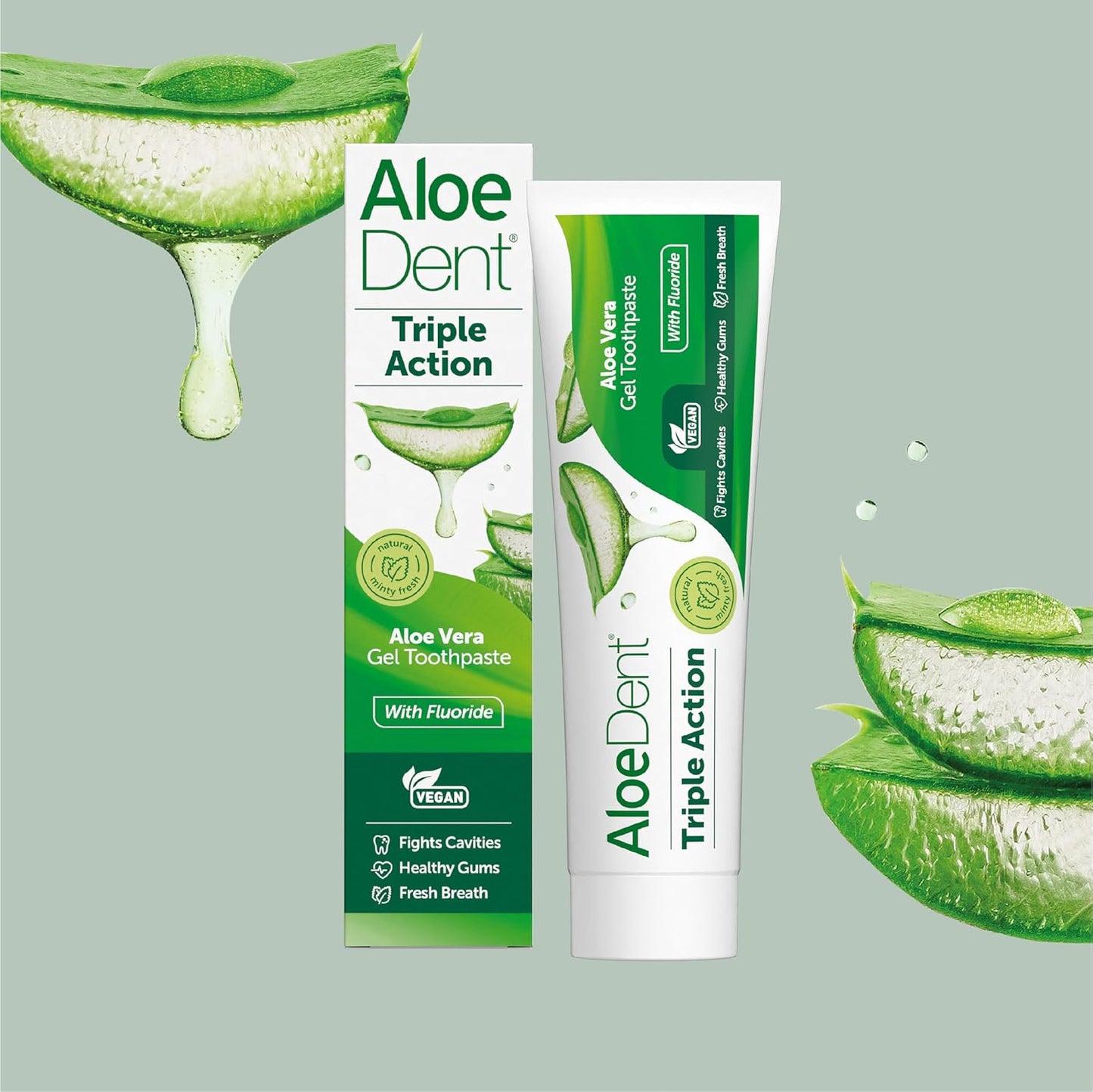 Aloe Dent Toothpaste Triple Action with Fluoride 100ml