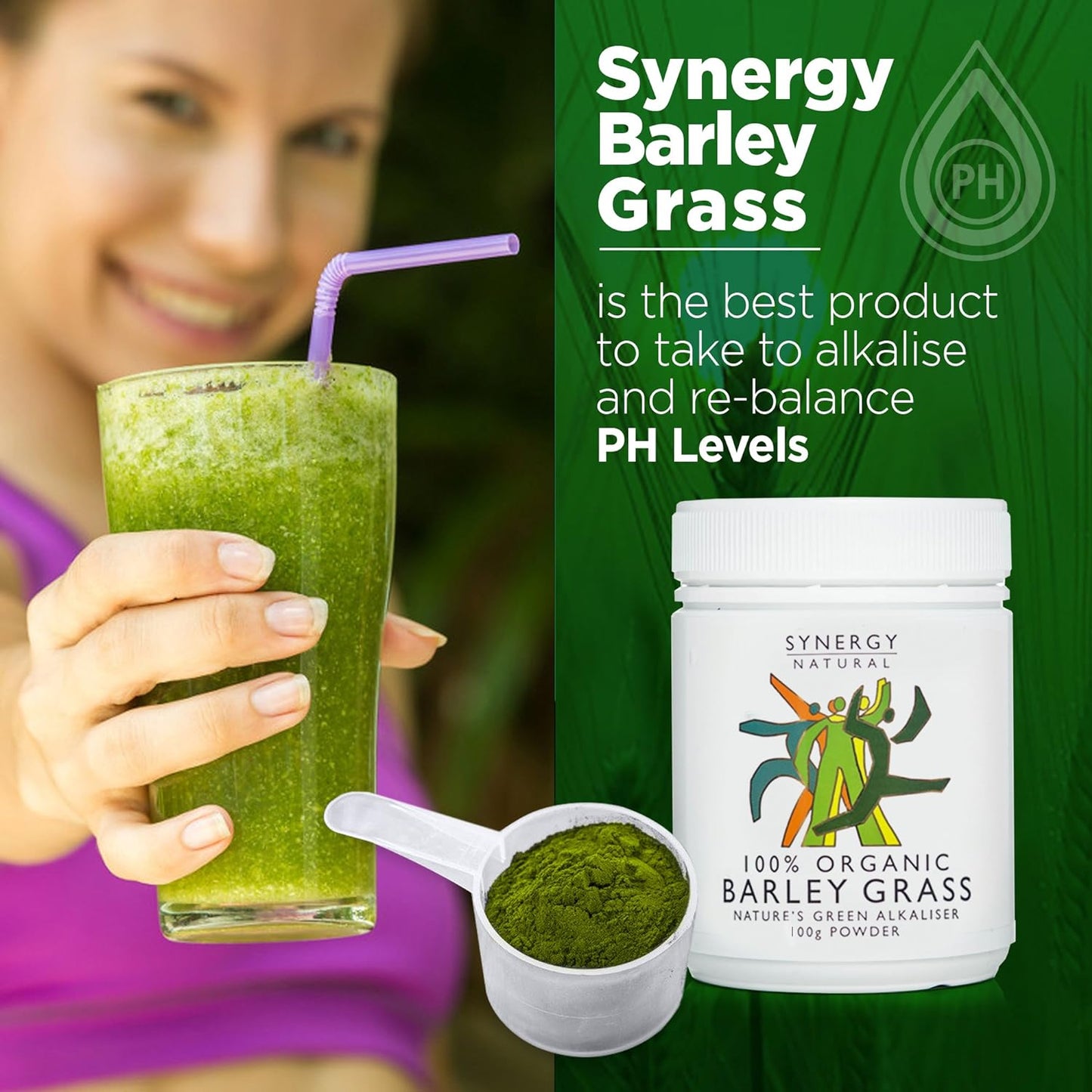 Synergy Natural Organic Barley Grass Powder 100g