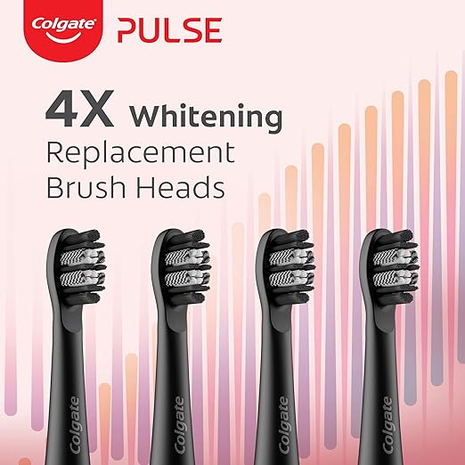 Colgate Electric Toothbrush Refills Pulse Whitening 4 Pack