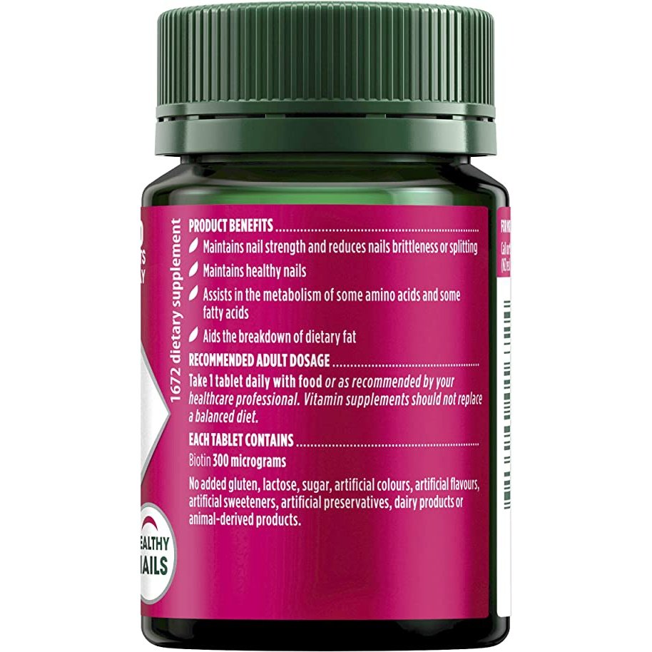Nature's Own Biotin 300mcg 100 Tablets