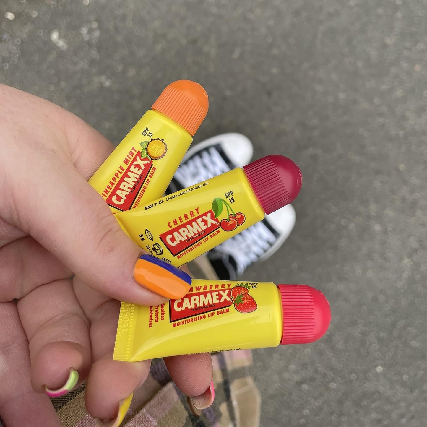 Carmex Mini Tubes Moisturising Lip Balm SPF15 3 Pack