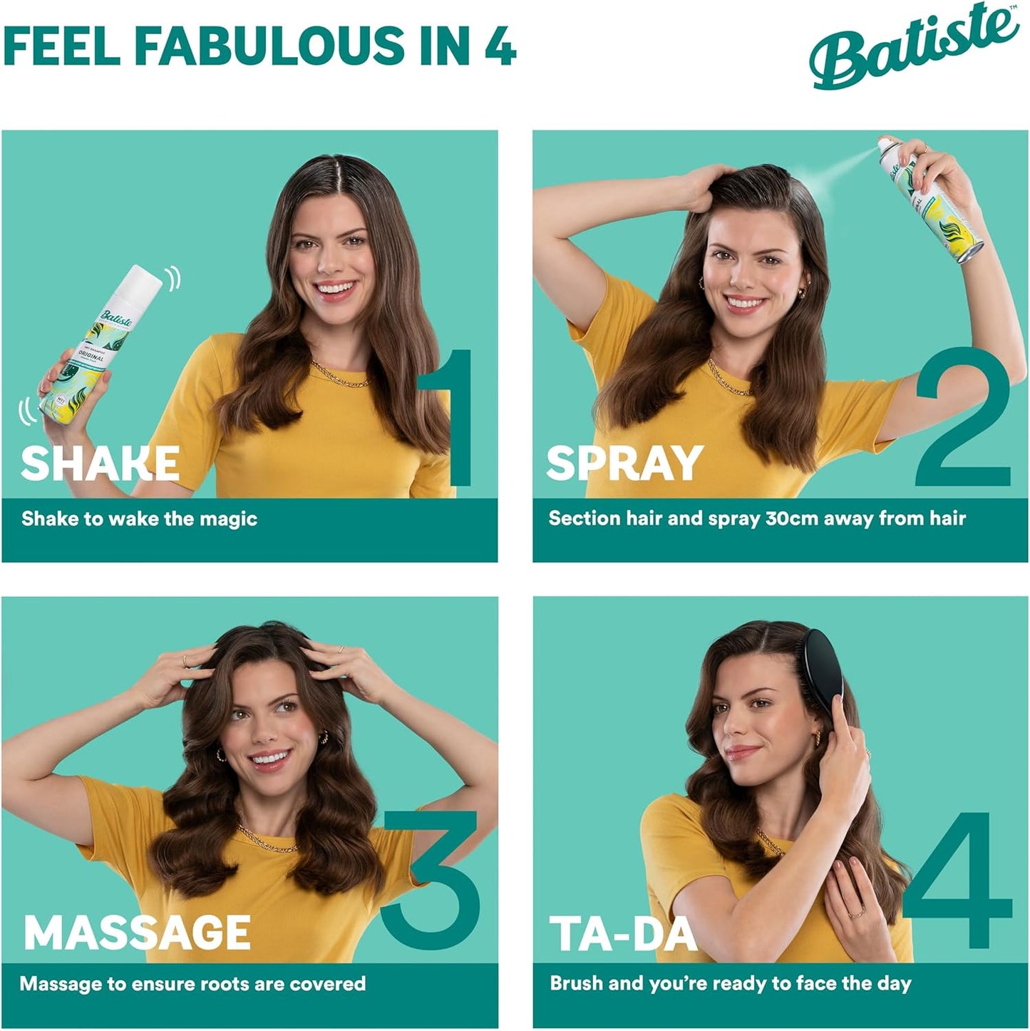 Batiste Dry Shampoo Rose Gold 350ml