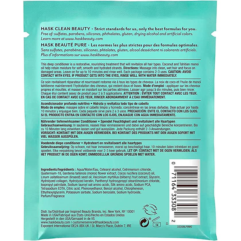 HASK COCONUT OIL SACHET 50G