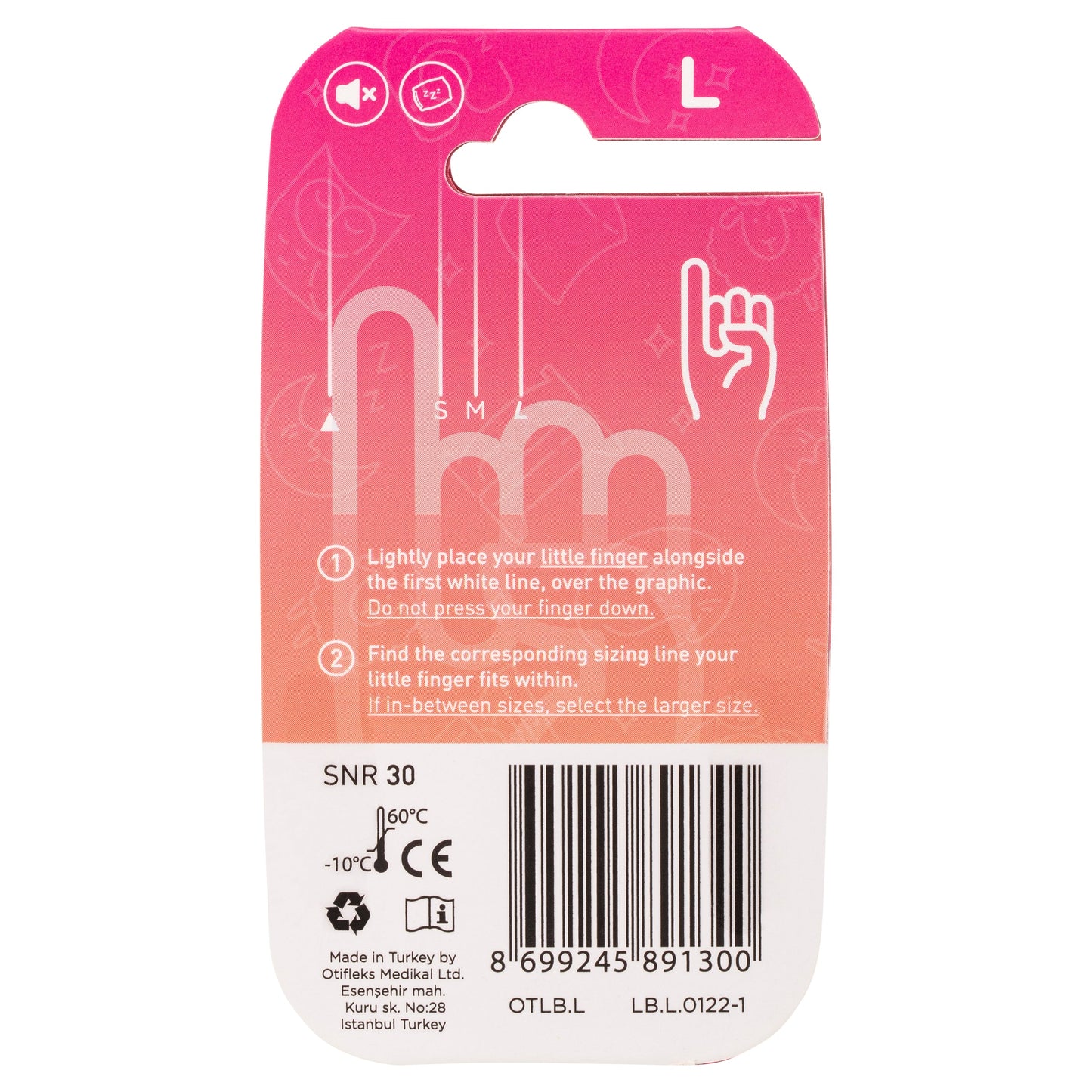 OTIFLEKS LADYBUD EAR PLUGS LARGE