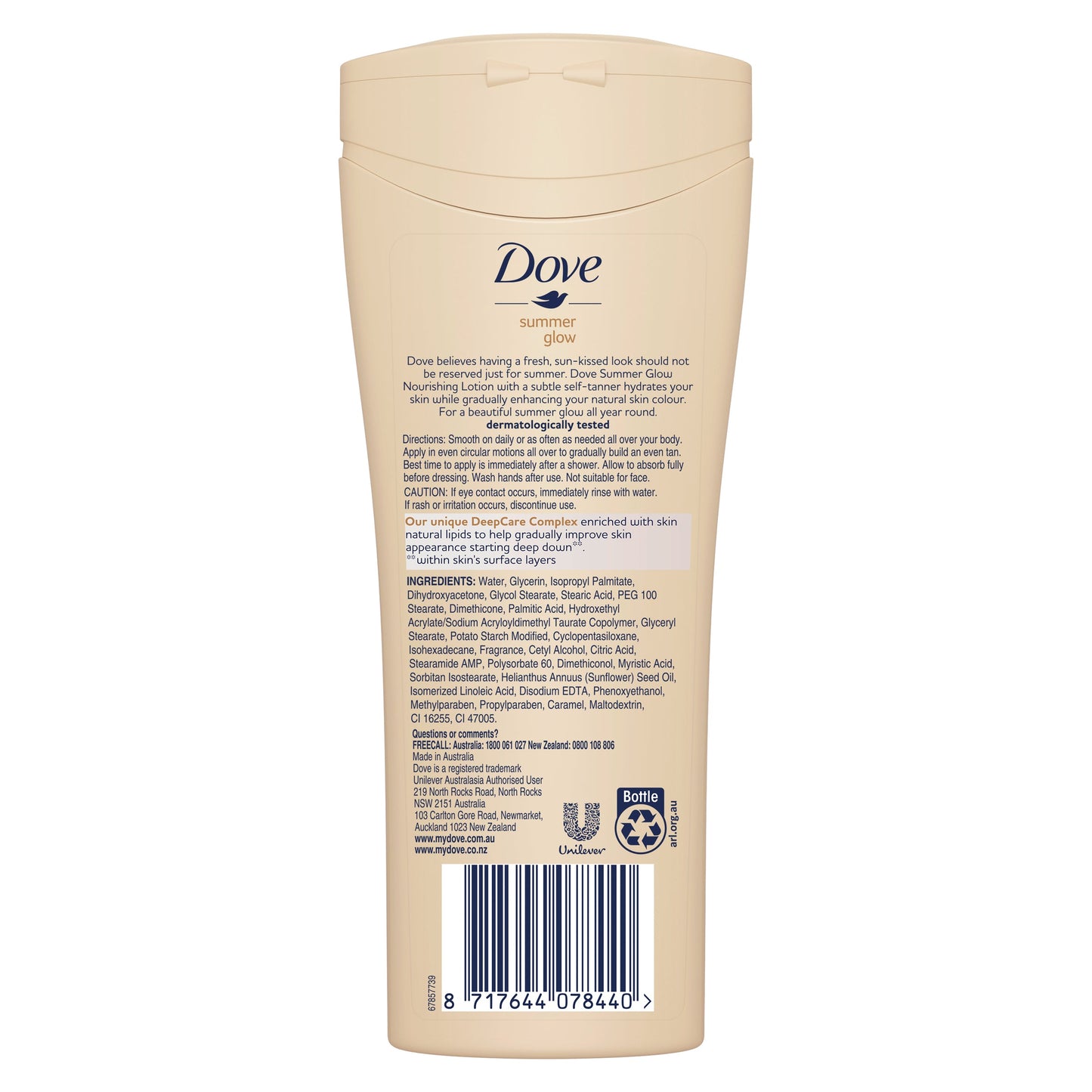 Dove Summer Glow Body Lotion Fair to Medium Skin 400ml