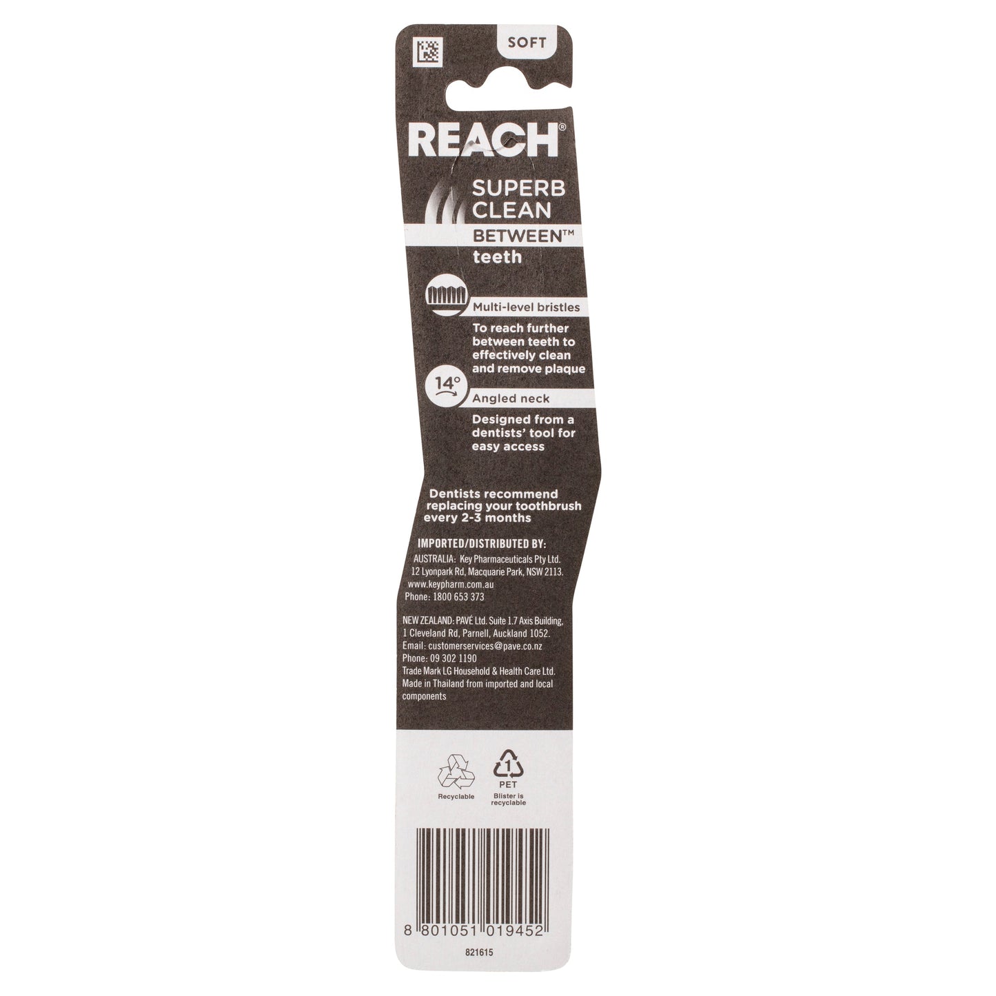 Reach Toothbrush Between Superb Clean Soft 1PK