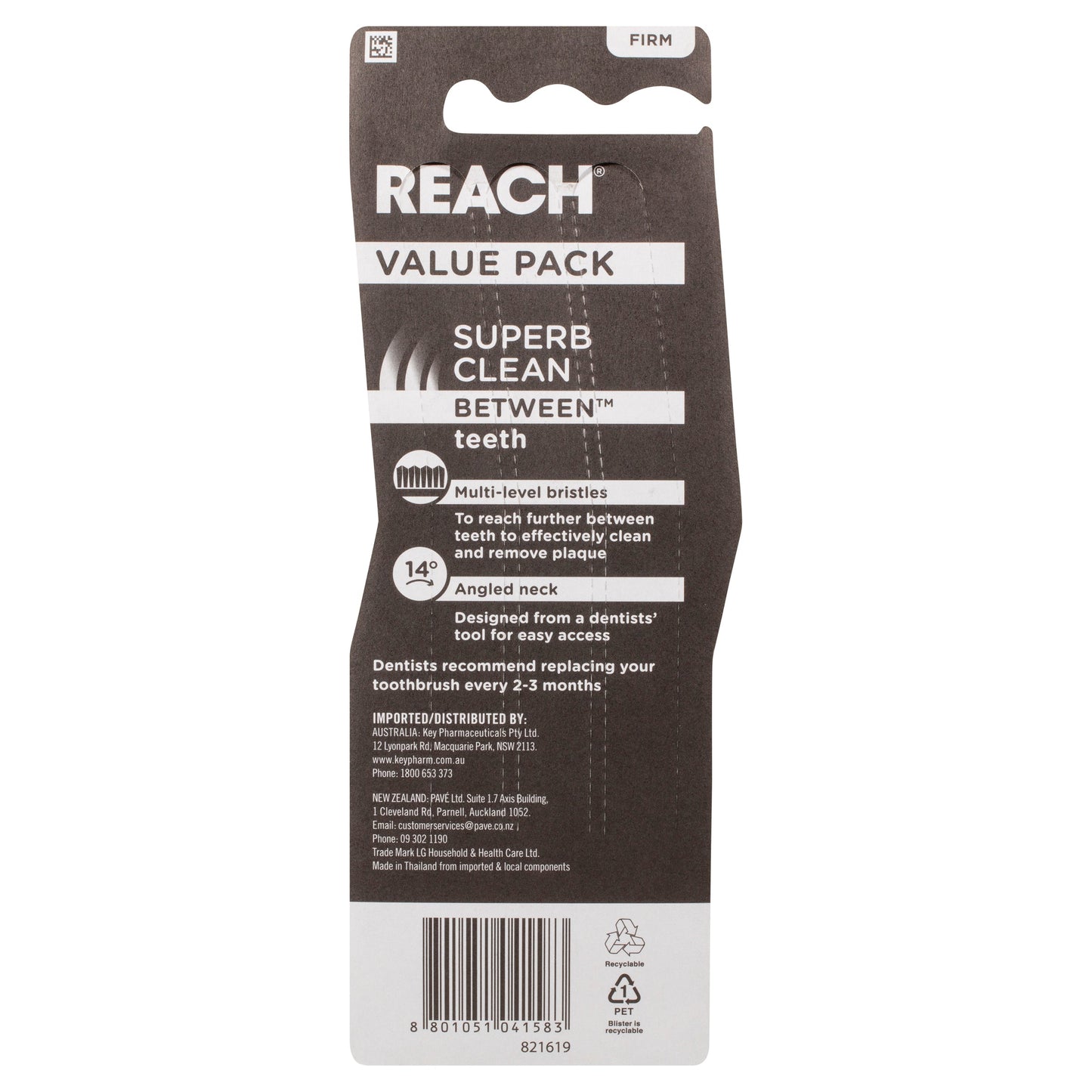Reach Toothbrush Superb Clean Between Teeth Soft 3PK