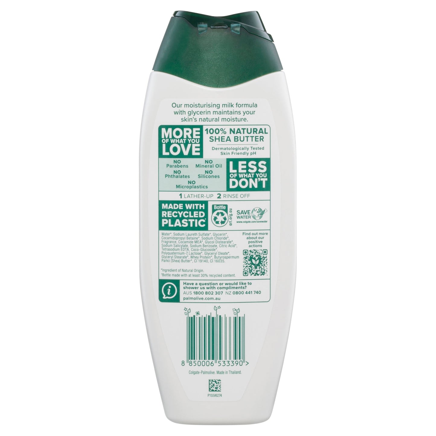 Palmolive Naturals Body Wash Shea Butter Shower Gel 500ml