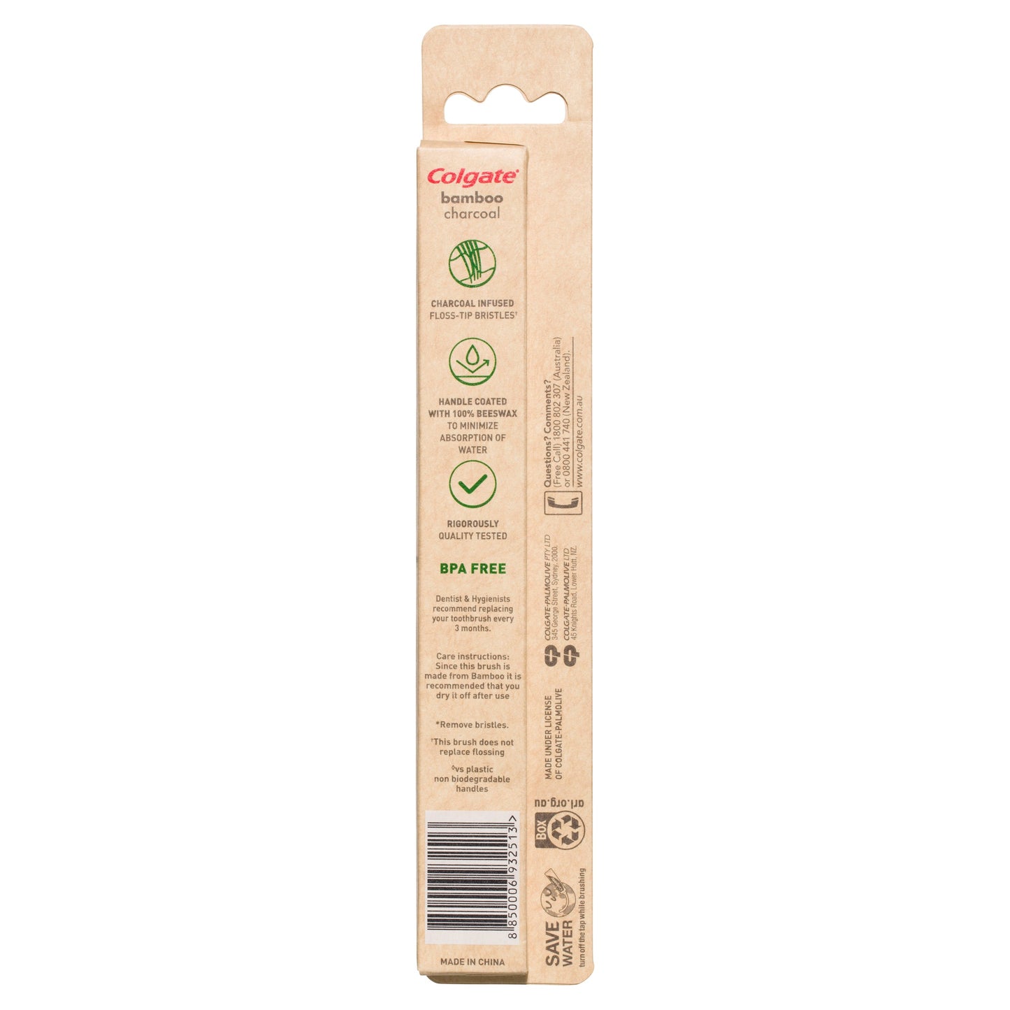 Colgate Toothbrush Bamboo 1 Pack