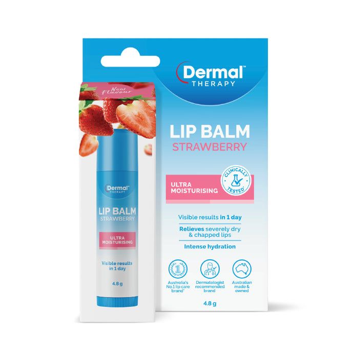 Dermal Therapy Lip Balm Stick Strawberry 4.8g