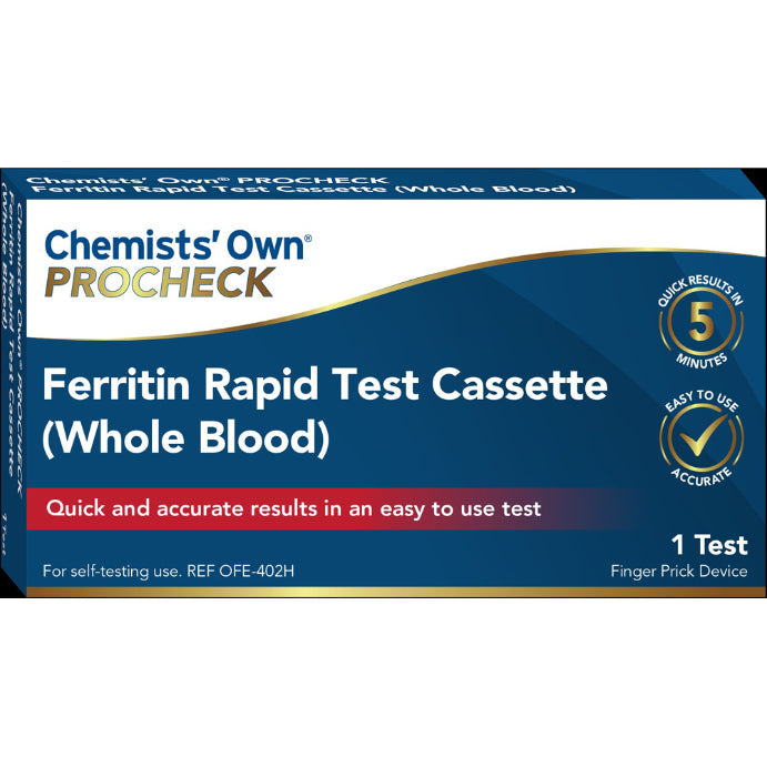 Chemists' Own Procheck Ferritin Rapid Test 1 Pack