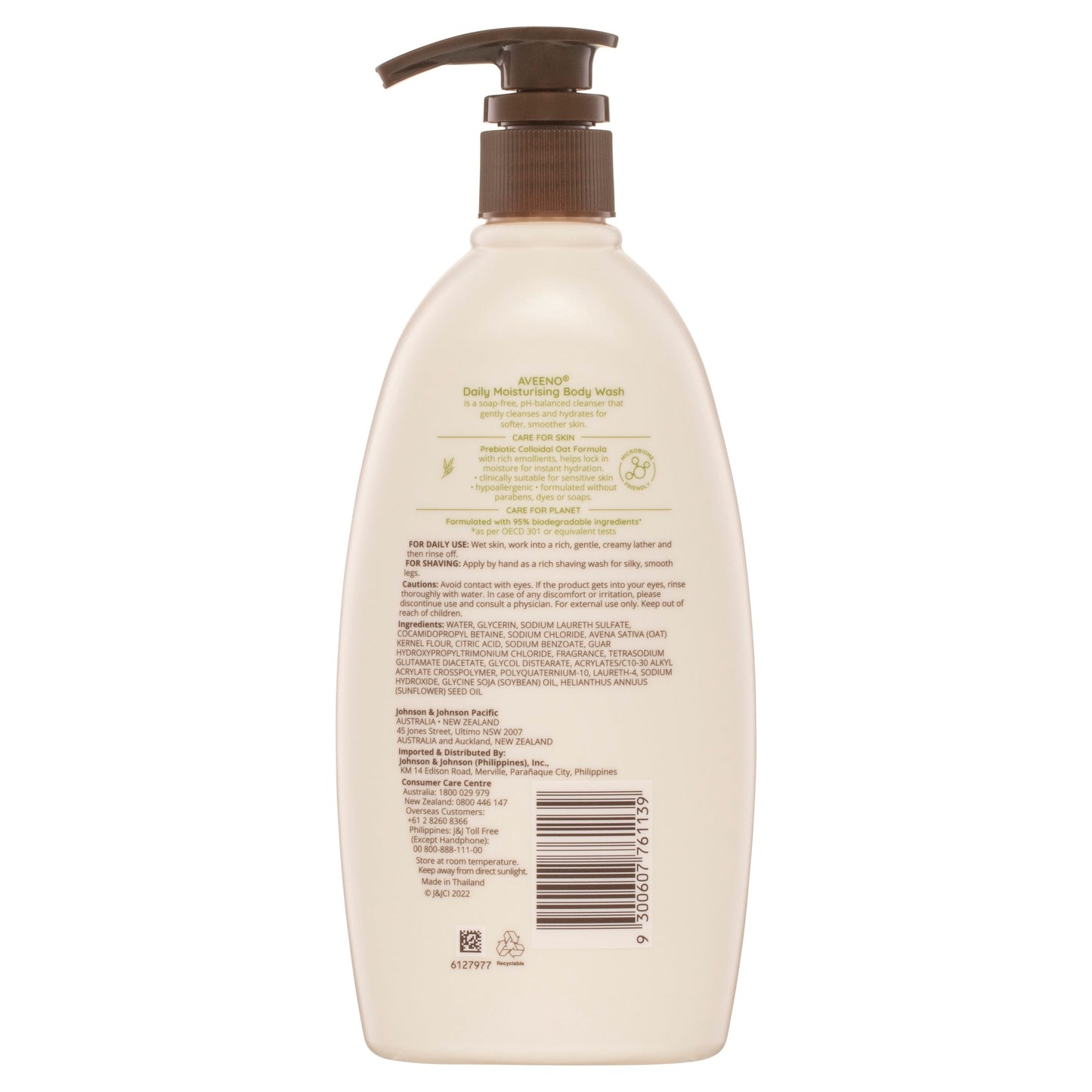 Aveeno Active Naturals Daily Moisturising Wash 532ml