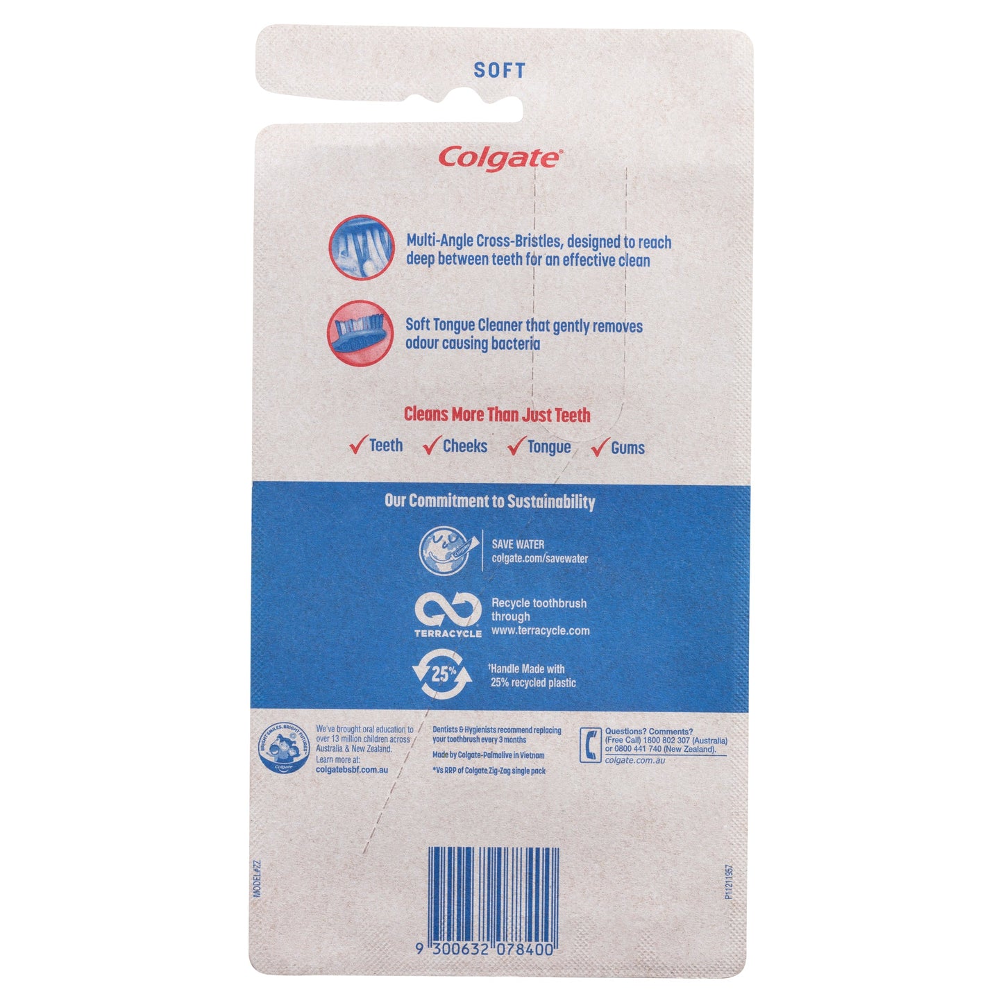 Colgate ZigZag Deep Interdental Clean Toothbrush Soft Value 6 Pack