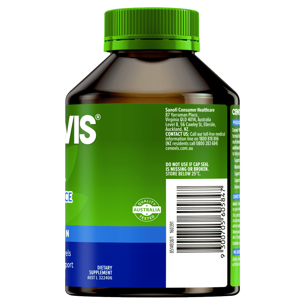 Cenovis Once Daily Men's Multi + Performance 100 Capsules