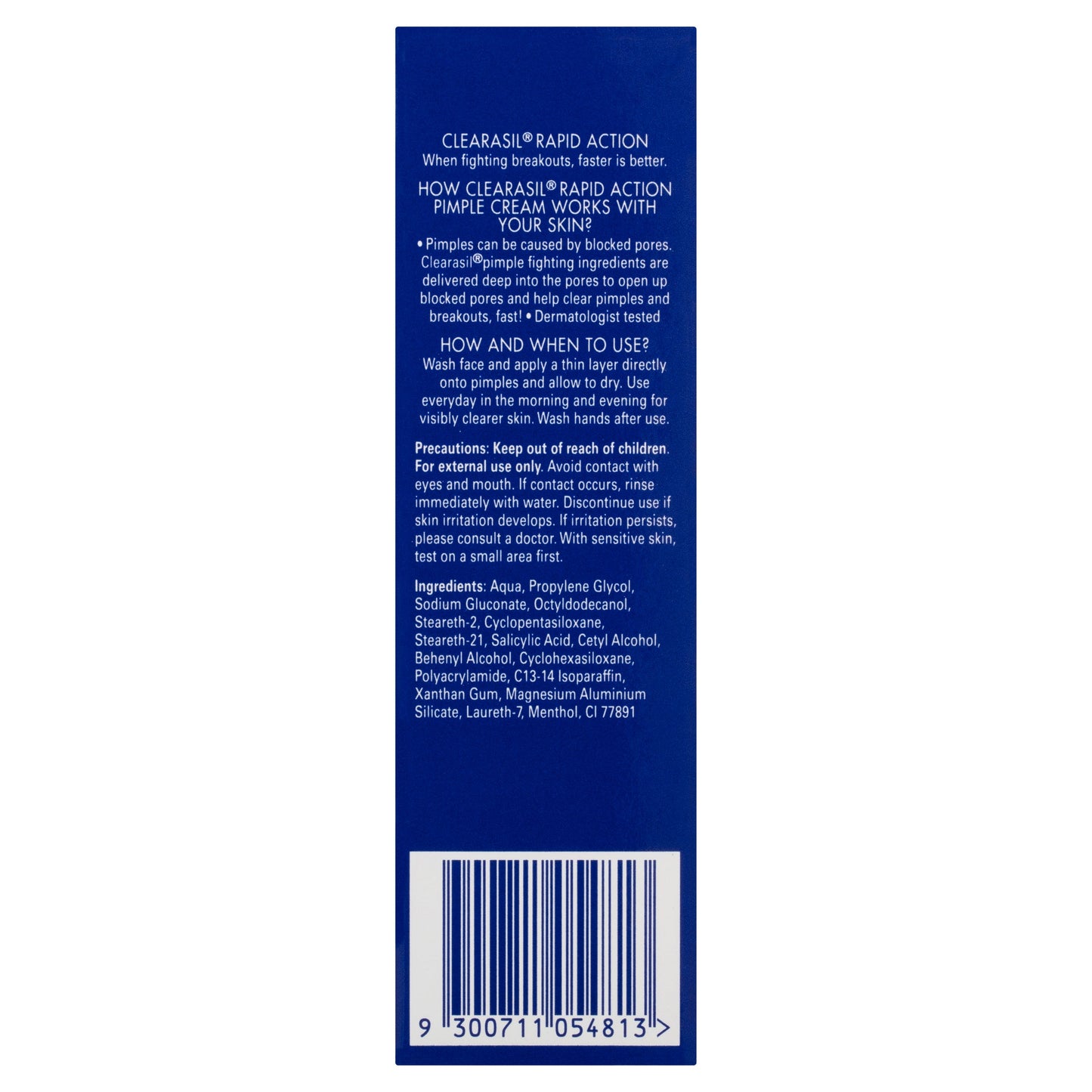 Clearasil Ultra Rapid Action Pimple Cream 15g