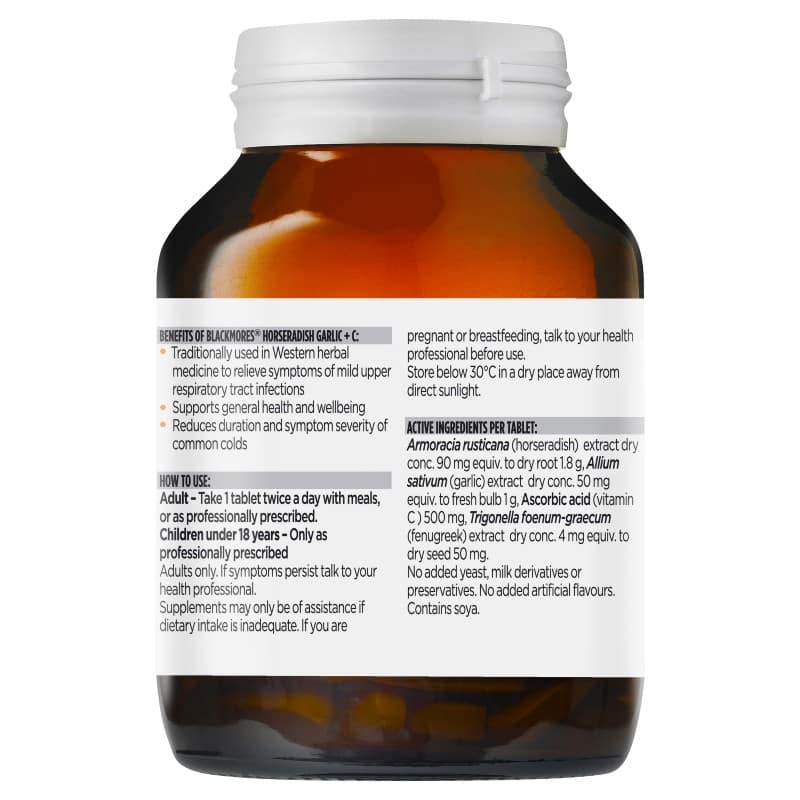 Blackmores Horseradish, Garlic + C 90 Tablets