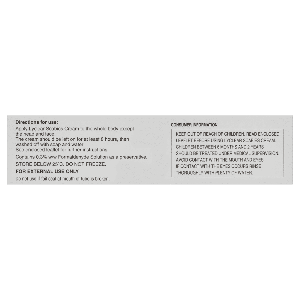 Lyclear Scabies Cream 30g