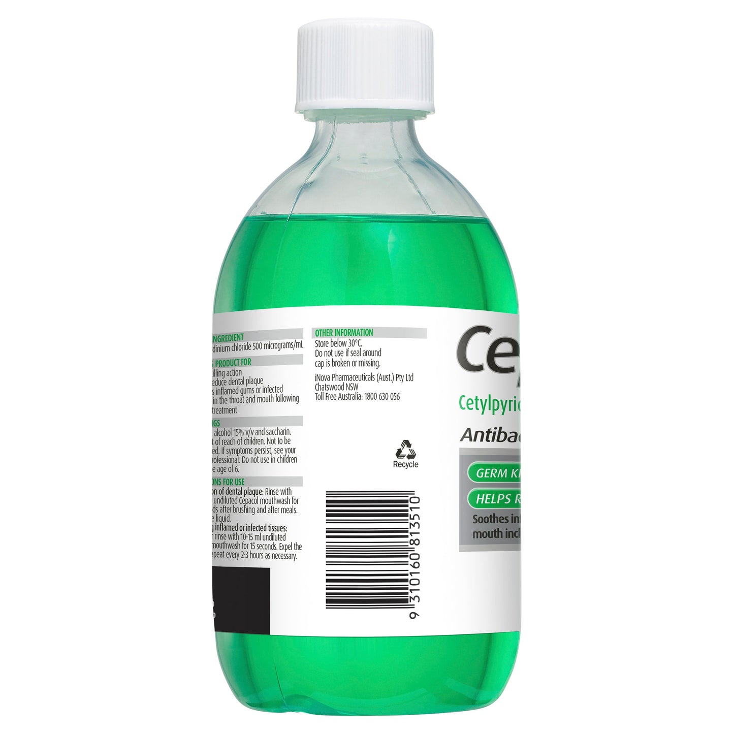 Cepacol Mouthwash Mint 500ml