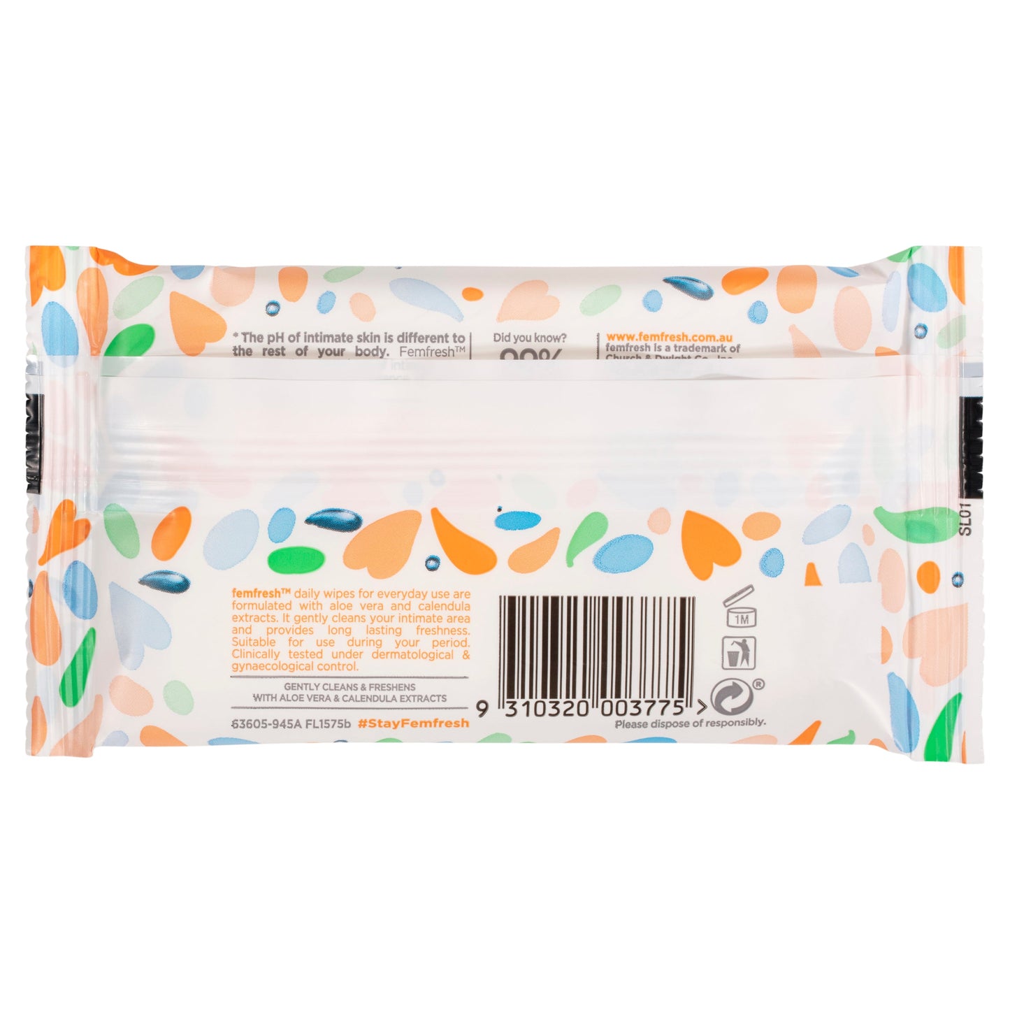 Femfresh Pocket Wipes 10 Travel Pack