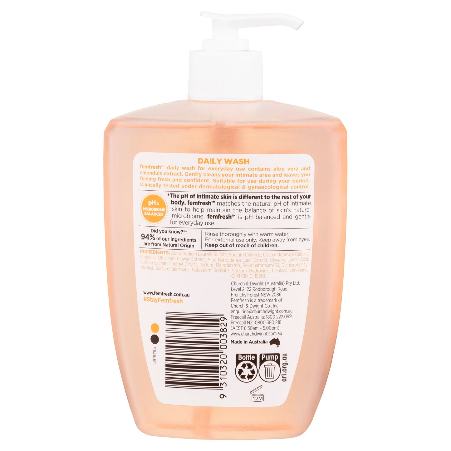 Femfresh Daily Intimate Wash 600mL