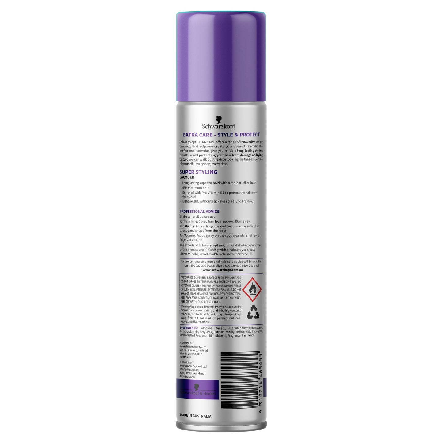 Schwarzkopf Extra Care Styling Lacquer Super 100g
