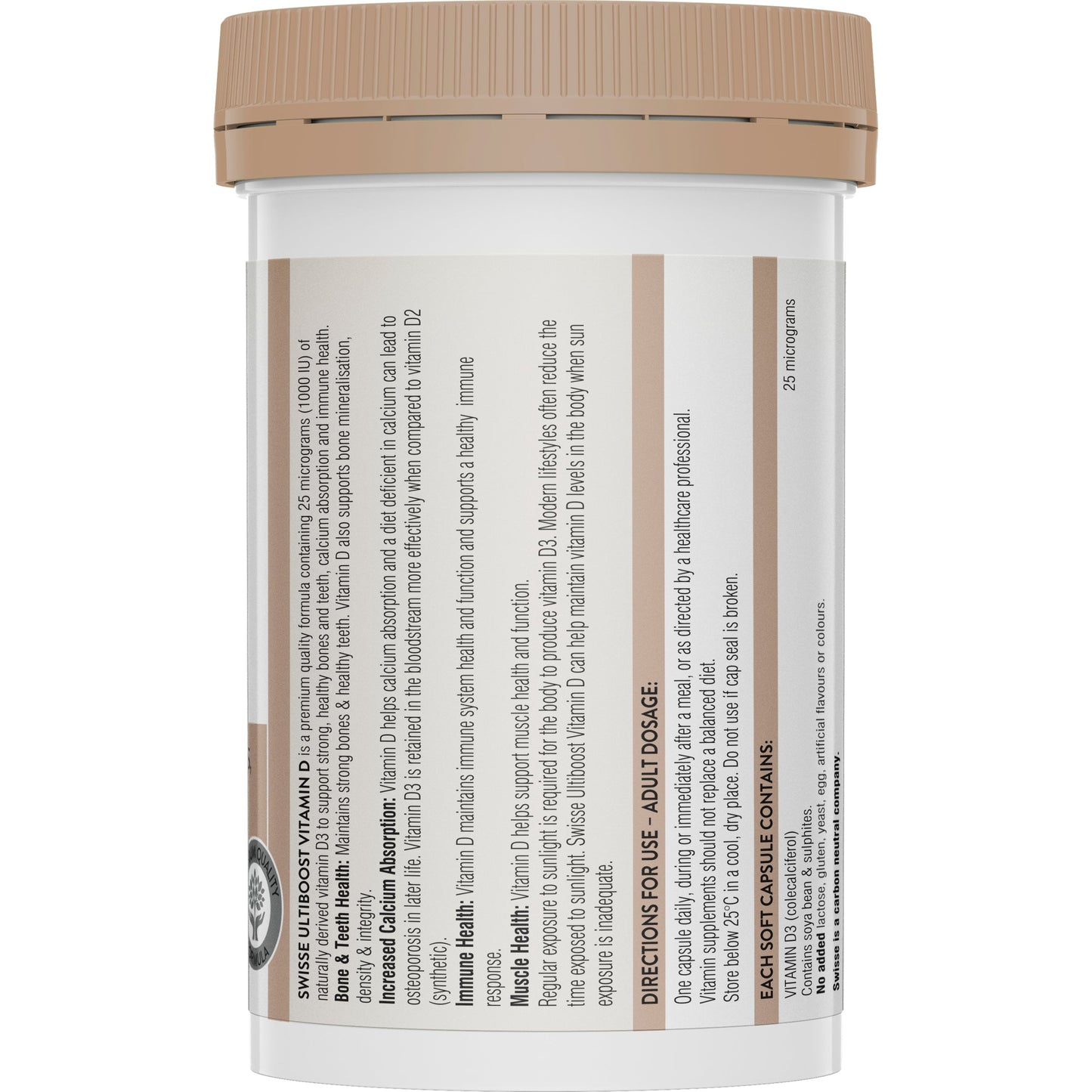 Swisse Ultraboost Vitamin D 250 Capsules