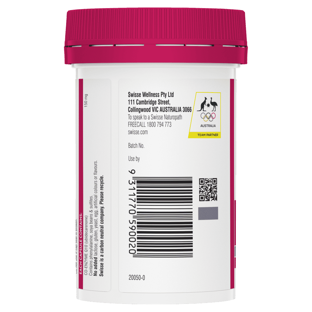 Swisse Ultiboost Co-Enzyme Q10 150mg 50 Capsules