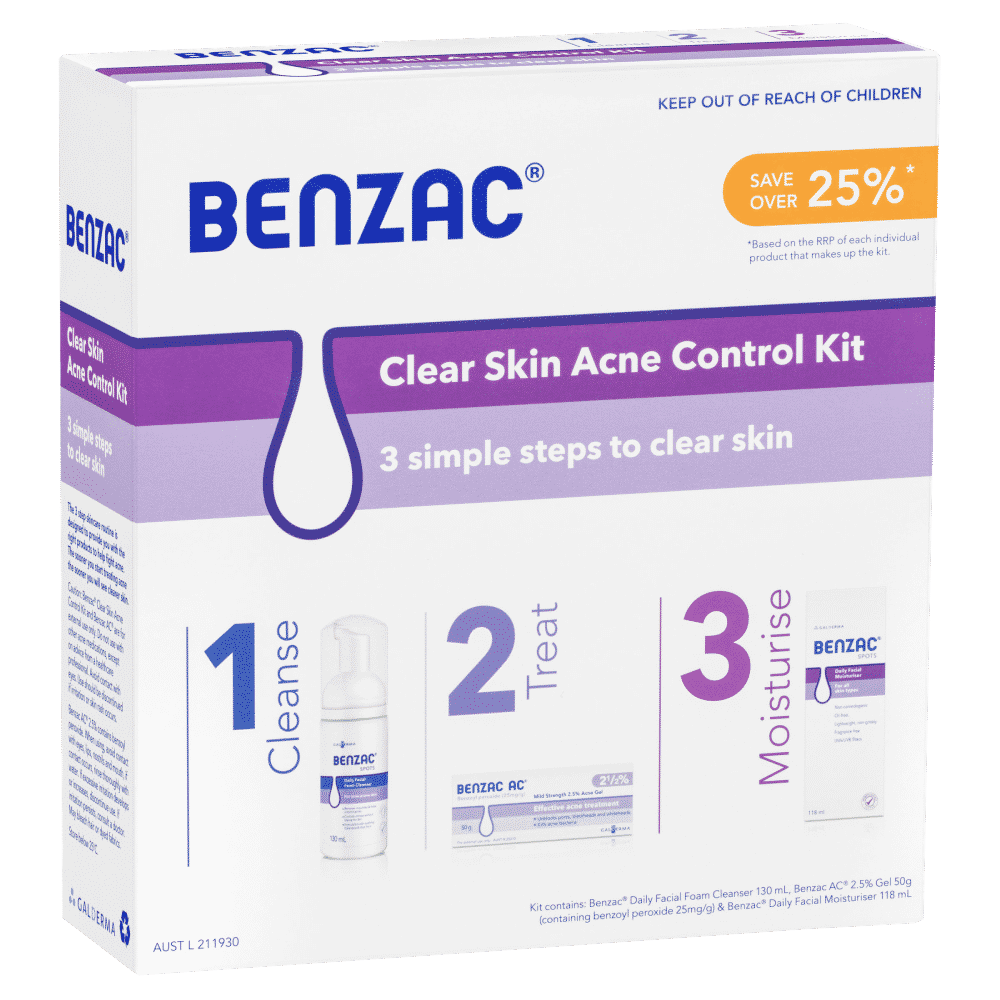 Benzac Clear Skin Acne Control Kit