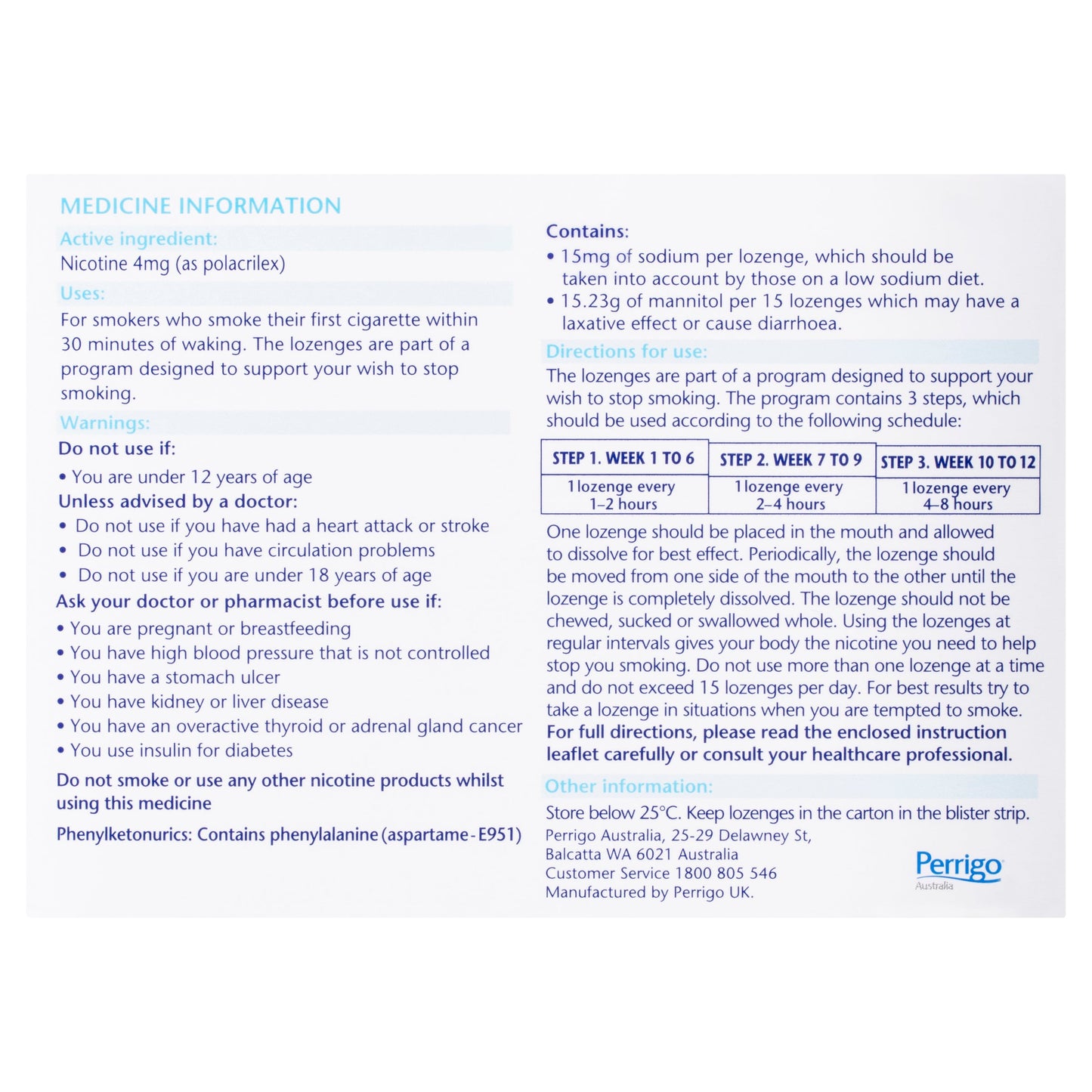 Nicotinell Peppermint 4mg 216 Lozenges